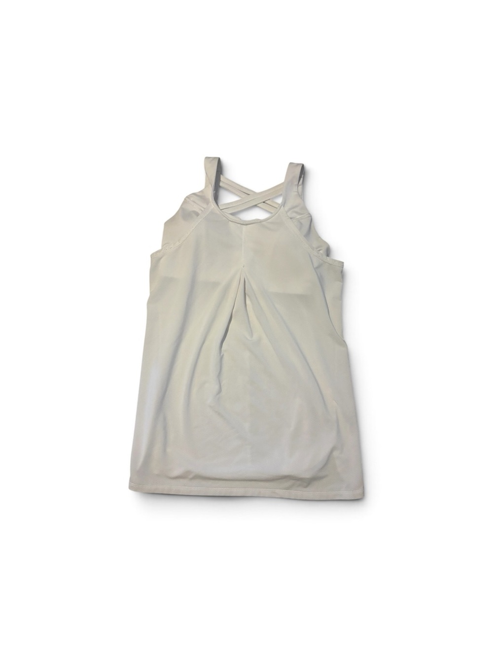 Jockey White Crossback Athletic Tank Top size M